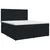 vidaXL Postelja boxspring z vzmetnico Črna 140 x 190 cm Blago