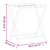 Stalak za prtljagu crni 68,5 x 38 x 58 cm od bambusa