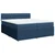 Vidaxl Box spring postelja z vzmetnico modra 200x200 cm blago