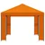 Gazebo 4 × 3 m Narančasta Poliester i čelik 190 gsm