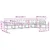 Set vanjskih sofa s jastukom 6 pcs Prirodna i krem