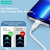 USAMS Lithe USB-C/Lightning Fast Charge kabel, Črn, 1,2m