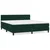 Vidaxl Box spring postelja z vzmetnico temno zelena 160x200 cm žamet