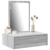 Toaletni stol s ladicama Siva 60 x 40 x 70 cm Konstruirano drvo