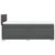 Vidaxl Box spring postelja z vzmetnico temno siva 80x200 cm blago
