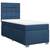 VIDAXL Box spring postelja z vzmetnico modra 90x190 cm blago