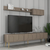 Hanah Home TV komoda sa policama Lyon 2, 180 cm, Krem