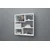 Hanah Home zidna polica Myra09, 70,8 cm, bela