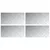 Stepenica Pravokutni 4 pcs Srebrno 60 x 30 cm Aluminij