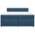 vidaXL vidaXL Box spring postelja z vzmetnico modra 180x200 cm blago, (21304626)