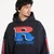 Mikina Rhude Split Petrol Logo Hoodie Vintage Black/ Red/ Blue S