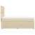 vidaXL vidaXL Box spring postelja z vzmetnico krem 80x200 cm blago, (21310184)