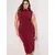 Trendyol Curve Ženska haljina Tbbss25Ah00248, Bordo