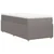 Vidaxl Box spring postelja z vzmetnico taupe 80x200 cm blago