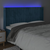 LED uzglavlje tamnoplavo 163x16x118/128 cm baršunasto
