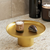 WALLXPERT Stona dekoracija Nisiros B Gold