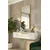 Hanah Home komoda Meyra 120, 120 cm, bela / zlatna