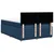 Vidaxl Box spring postelja z vzmetnico modra 140x200 cm blago