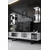 Hanah Home Chrome Line TV komoda sa dve police, Bela