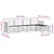 Set vanjskih sofa 5 kom. Prirodna