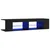 TV ormarić s LED svjetlima crni 135 x 39 x 30 cm
