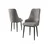 Hanah Home Set stolica Trex, 46x95x42 cm, 2 komada, Sivo-crne
