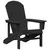 Adirondack stolica Crna 82 x 74 x 92 cm HDPE