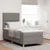 LED Box Spring Krevet s madracem Sivo-smeđa 80 x 200 cm tkanina