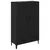 Highboard Crni hrast 70 x 31 x 115 cm Obrađeno drvo i čelik