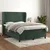 Vidaxl Box spring postelja z vzmetnico temno zelena 140x200 cm žamet