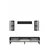 Hanah Home TV komoda Didema 180, antracit / travertin