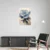 Canvas Slika na platnu Plavi cvet II 50x75cm, Sa ramom, Beli
