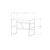 Hanah home Radni sto 90x60??x74cm Beli
