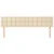 Uzglavlja krem 200x5x78/88 cm od tkanine