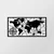Wallity Zidna dekoracija World Map Medium, 100x50 cm, 1.2mm, Crna