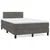 Vidaxl Box spring postelja z vzmetnico temno siv 120x190 cm žamet