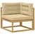 Set vanjskih sofa s jastukom 4 pcs Bijela i bež Poliester