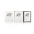 Plakat minimalistična vejica z listi - 20x30 silver