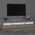 TV ormarić s LED svjetlima siva boja betona 195x35x40 cm