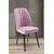 Hanah Home set trpezarijskih stolica Platinum 6 kom, roze tkanina Jerry, braon metalne noge