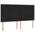Krevet s od storage s uzglavljem Crna 180 x 200 cm Tkanina