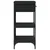 Konzolni stol crni 75 x 34,5 x 75 cm od konstruiranog drva