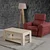 Hanah Home Klub sto Shelf, 104x47x56 cm, Hrast