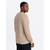 Ombre Mens mélange structured knit sweater - sand