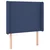 shumee Box spring postelja z vzmetnico LED modra 80x200 cm blago