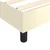 Vidaxl Box spring postelja z vzmetnico krem 90x190 cm umetno usnje