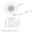 DAWN LED Svetiljka Cps-Y4A15-D23, 3000/4000/5000K, 15W, IP65, Crna