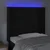 LED uzglavlje crno 93x16x118/128 cm baršunasto