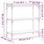 Regal za knjige s 3 razine siva boja hrasta 80x30x86 cm drveni