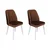 Hanah Home Alfa 496 V2 Stolice, Braon